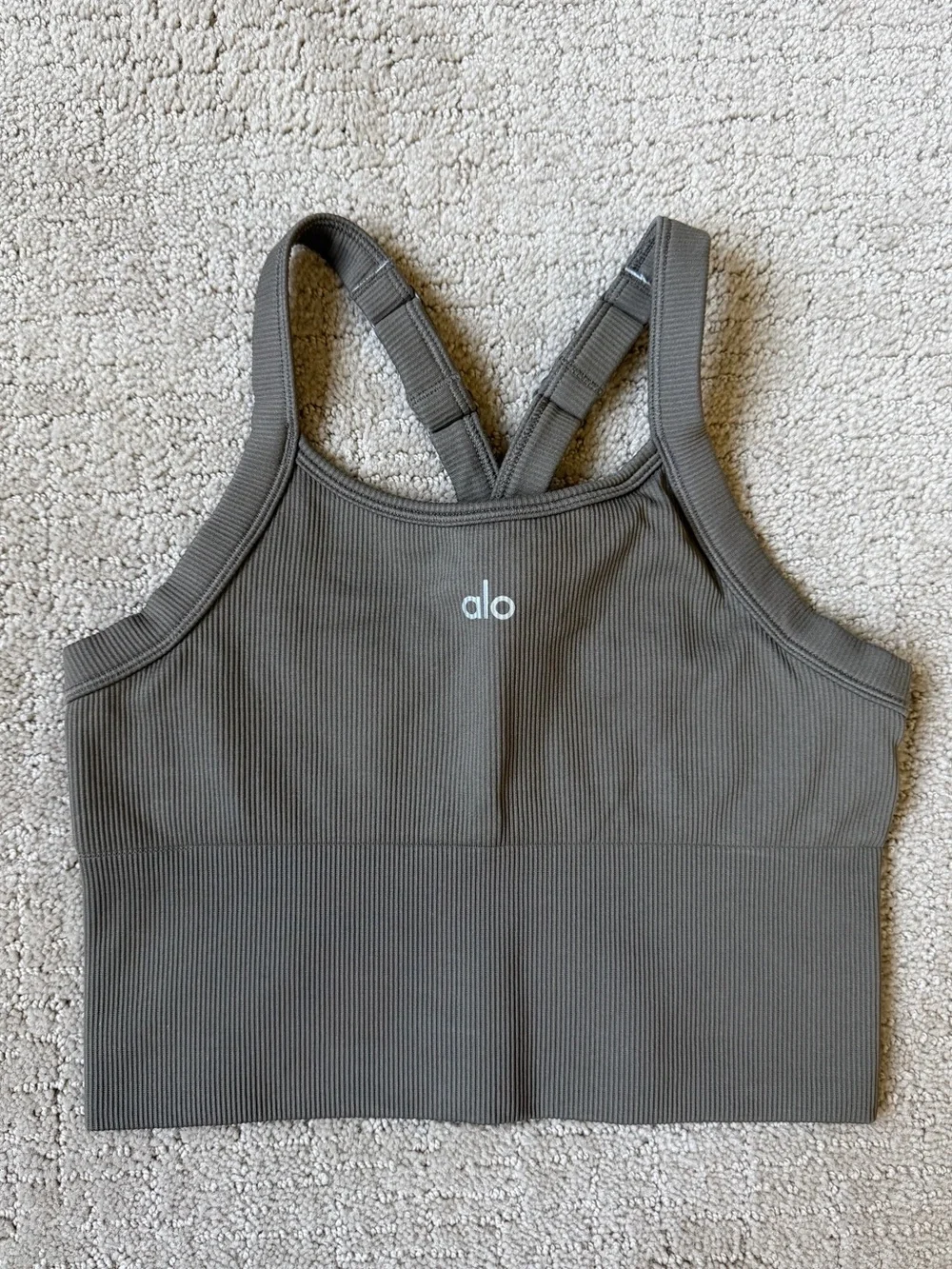 Alo Yoga Women’s Seamless Ribbed Favorite Bra Tank